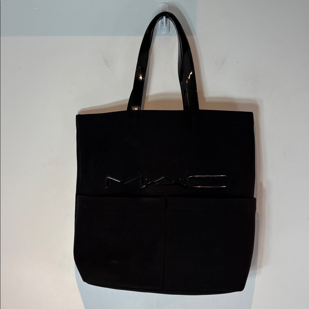 MAC cosmetics large black neoprene tote bag - Picture 10 of 10